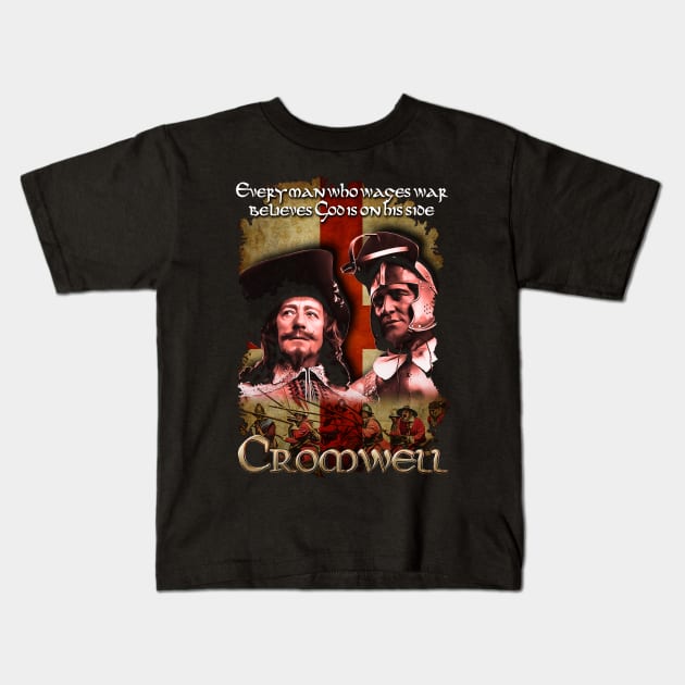 Cromwell Movie Design Kids T-Shirt by HellwoodOutfitters